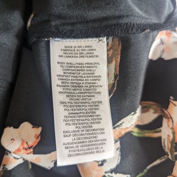 Lauren Ralph Lauren Floral Chinese Neck Floral Ruffle Shirt Button Down Dress 10 - Picture 11 of 12